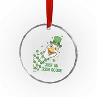 Just An Irish Goose Crystal Glass Ornament Funny St Patricks Day