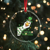 Just An Irish Goose Crystal Glass Ornament Funny St Patricks Day
