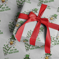 Just An Irish Goose Wrapping Paper Roll Funny St Patricks Day