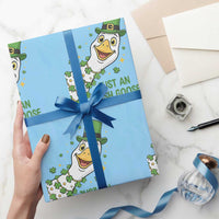 Just An Irish Goose Wrapping Paper Roll Funny St Patricks Day