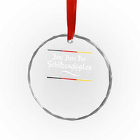 Just Here For Schitzengiggles Funny Oktoberfest Crystal Glass Ornament German Beer Festival Humor