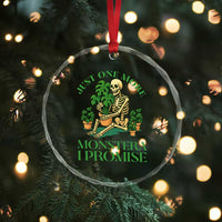 Just One More Monstera Crystal Glass Ornament Skeleton Plant Lover Gift TS12