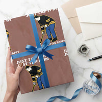 Just Tap It In Funny Golfer Wrapping Paper Roll Tappy Tap Taparoo Putting Golfing Humor Retro Golf Lover