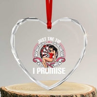 Just The Tip I Promise Heart Crystal Glass Ornament Funny Dart Player Quote For Pub Fans - Wonder Print Shop