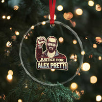 Justice For Alex Crystal Glass Ornament Minneapolis ICU Nurse Hero Support Gift