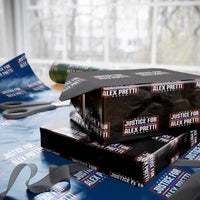 Justice for Alex Pretti Patriotic Wrapping Paper Roll Minneapolis Jan 24 2026 Memorial Red White and Blue