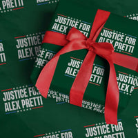 Justice for Alex Pretti Patriotic Wrapping Paper Roll Minneapolis Jan 24 2026 Memorial Tribute