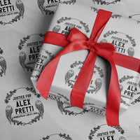 Justice for Alex Pretti Wrapping Paper Roll Minneapolis January 24 2026 Tribute Memorial Wreath