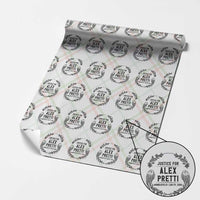 Justice for Alex Pretti Wrapping Paper Roll Minneapolis January 24 2026 Tribute Memorial Wreath