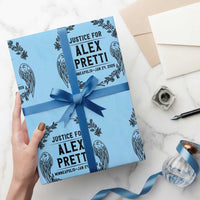 Justice for Alex Pretti Wrapping Paper Roll Minneapolis January 24 2026 Tribute Memorial Wreath