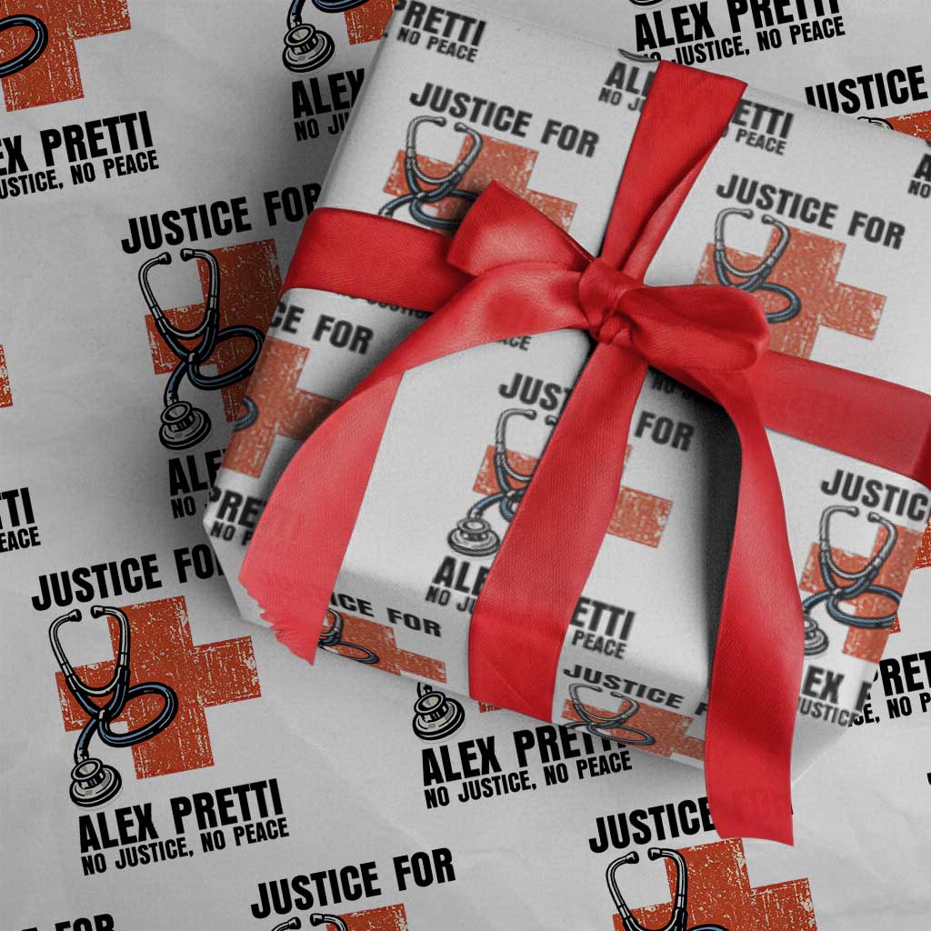Justice For Alex Pretti Wrapping Paper Roll Minneapolis Support Gift