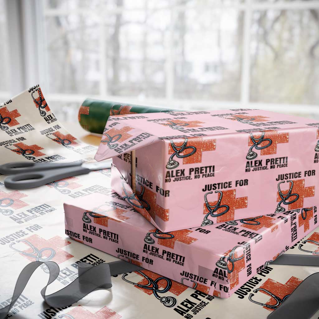 Justice For Alex Pretti Wrapping Paper Roll Minneapolis Support Gift