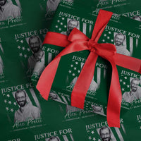 Justice For Alex Pretti Wrapping Paper Roll Minneapolis Tribute 2026 Vintage American Flag