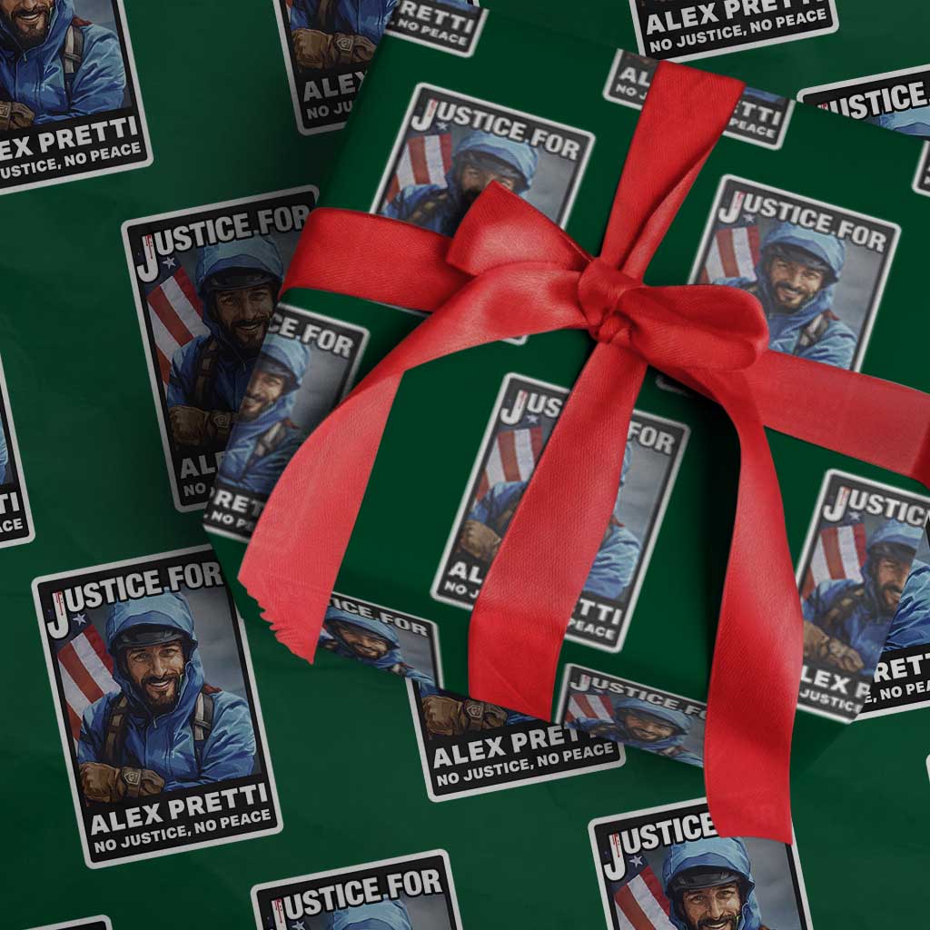 Justice For Alex Pretti Wrapping Paper Roll Minneapolis USA Support Gift