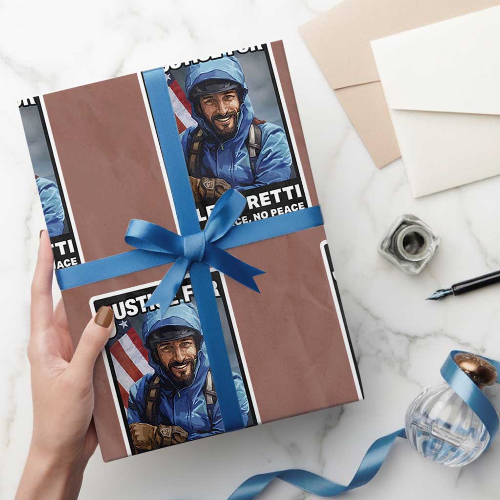 Justice For Alex Pretti Wrapping Paper Roll Minneapolis USA Support Gift