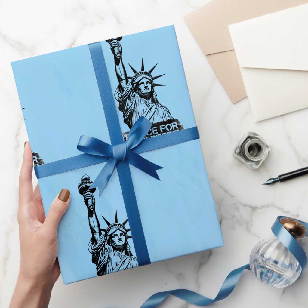 Justice For Alex Pretti Wrapping Paper Roll Statue Of Liberty Support Gift