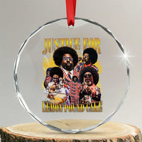 Justice For Lemon Pound Cake Bootleg Graphic Crystal Glass Ornament Retro Rap Free Speech