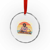 Justice For Lemon Pound Cake Crystal Glass Ornament Retro Rap Free Speech
