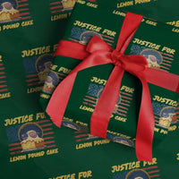 Justice For Lemon Pound Cake Wrapping Paper Roll Funny US Flag Cake Parody Rap Free Speech