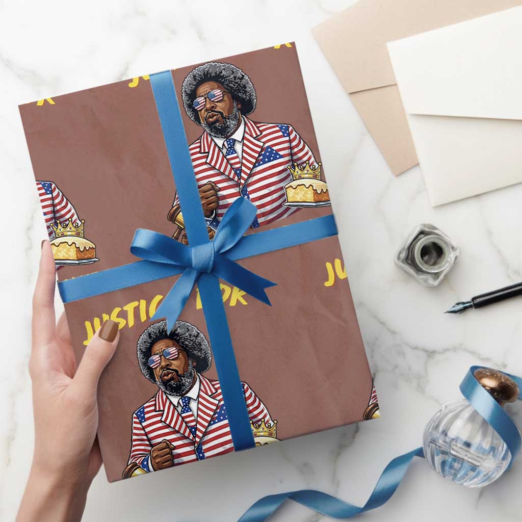 Justice for Lemon Pound Cake Funny Viral  Meme Wrapping Paper Roll Edgy Hip Hop Humor Parody Gift for Rap Fans