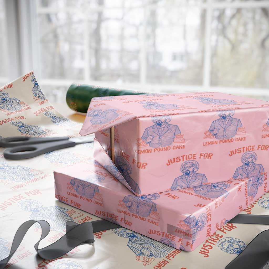 Justice For Lemon Pound Cake Wrapping Paper Roll Viral Trend Free Speech
