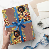 Justice for Lemon Pound Cake Patriotic Meme Wrapping Paper Roll Funny Viral Hip Hop Parody for Music Rap Fans