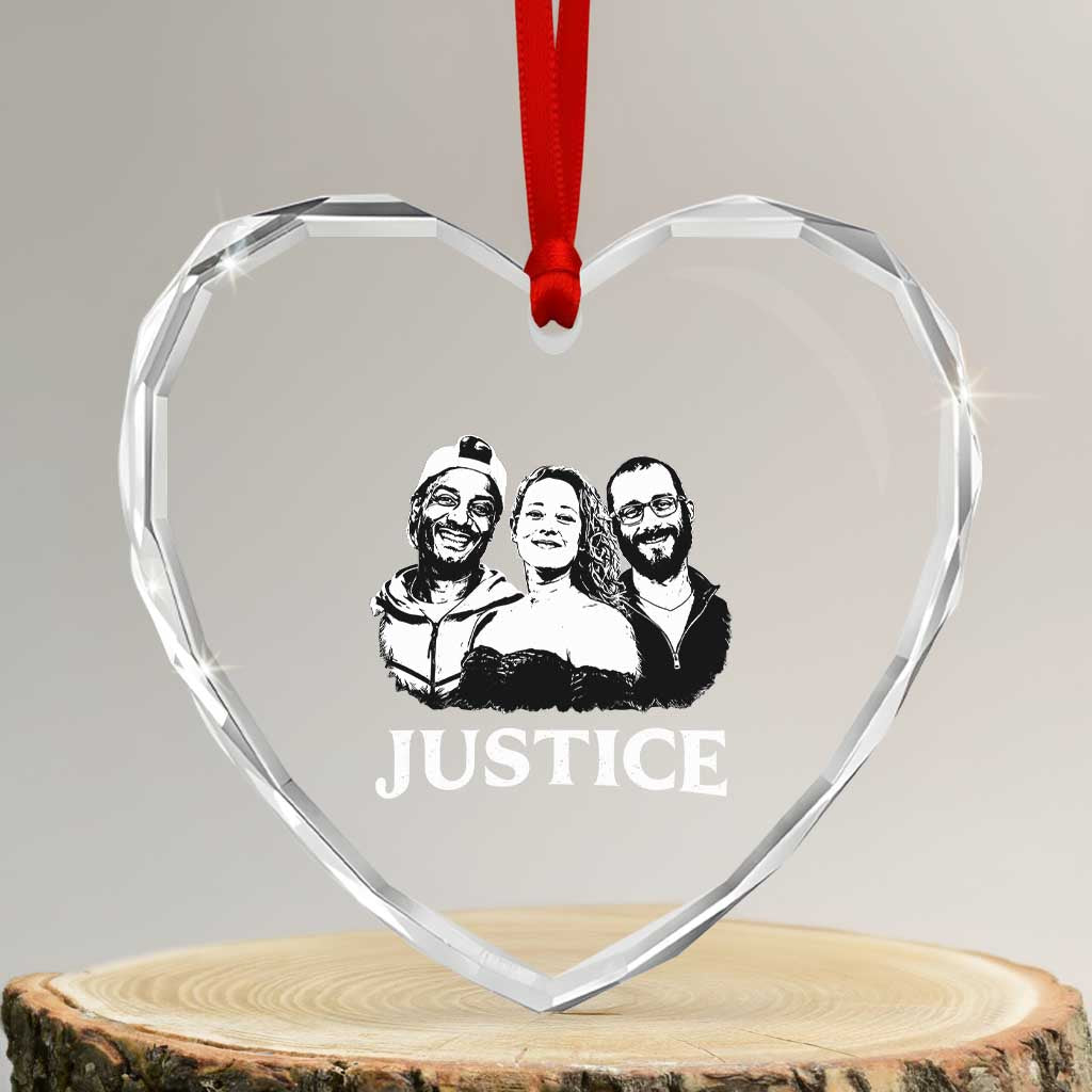 Justice for Porter Pretti Good Memorial Heart Crystal Glass Ornament Rest in Power Tribute Minnesota Protest