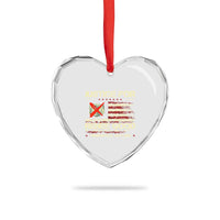 Justice for Renee Good Heart Crystal Glass Ornament Minneapolis Jan 8 2026 American Flag Stop Ice - Wonder Print Shop