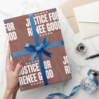 Justice for Renee Good Patriotic Wrapping Paper Roll Minneapolis Jan 8 2026 Memorial Tribute - Wonder Print Shop