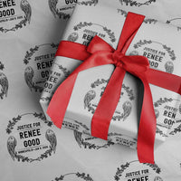 Justice for Renee Good Wrapping Paper Roll Minneapolis January 8 2026 Tribute Memorial Wreath - Wonder Print Shop
