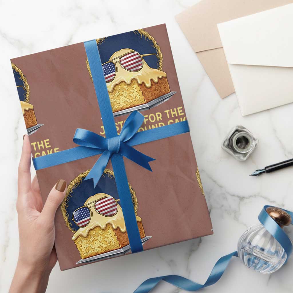 Justice for the Lemon Pound Cake Wrapping Paper Roll Viral Meme Dessert Parody Retro Hip Hop Vibe