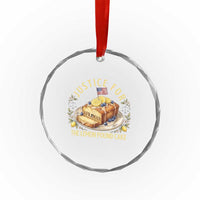 Justice for the Lemon Pound Cake Vintage Crystal Glass Ornament Funny Viral Meme Dessert Parody Rap Fans