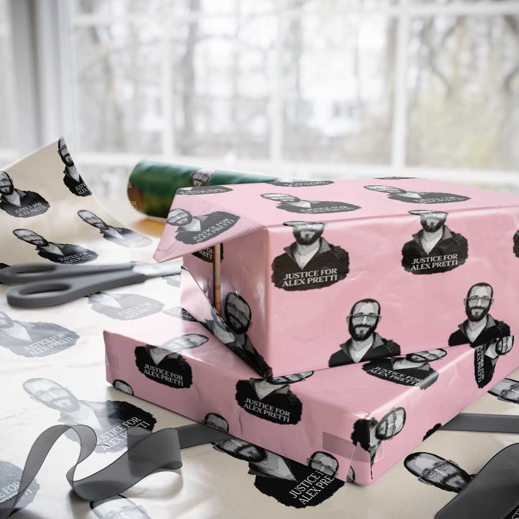 Justices for Alex Pretti Wrapping Paper Roll Anti ICE Immigration Protest Human Rights