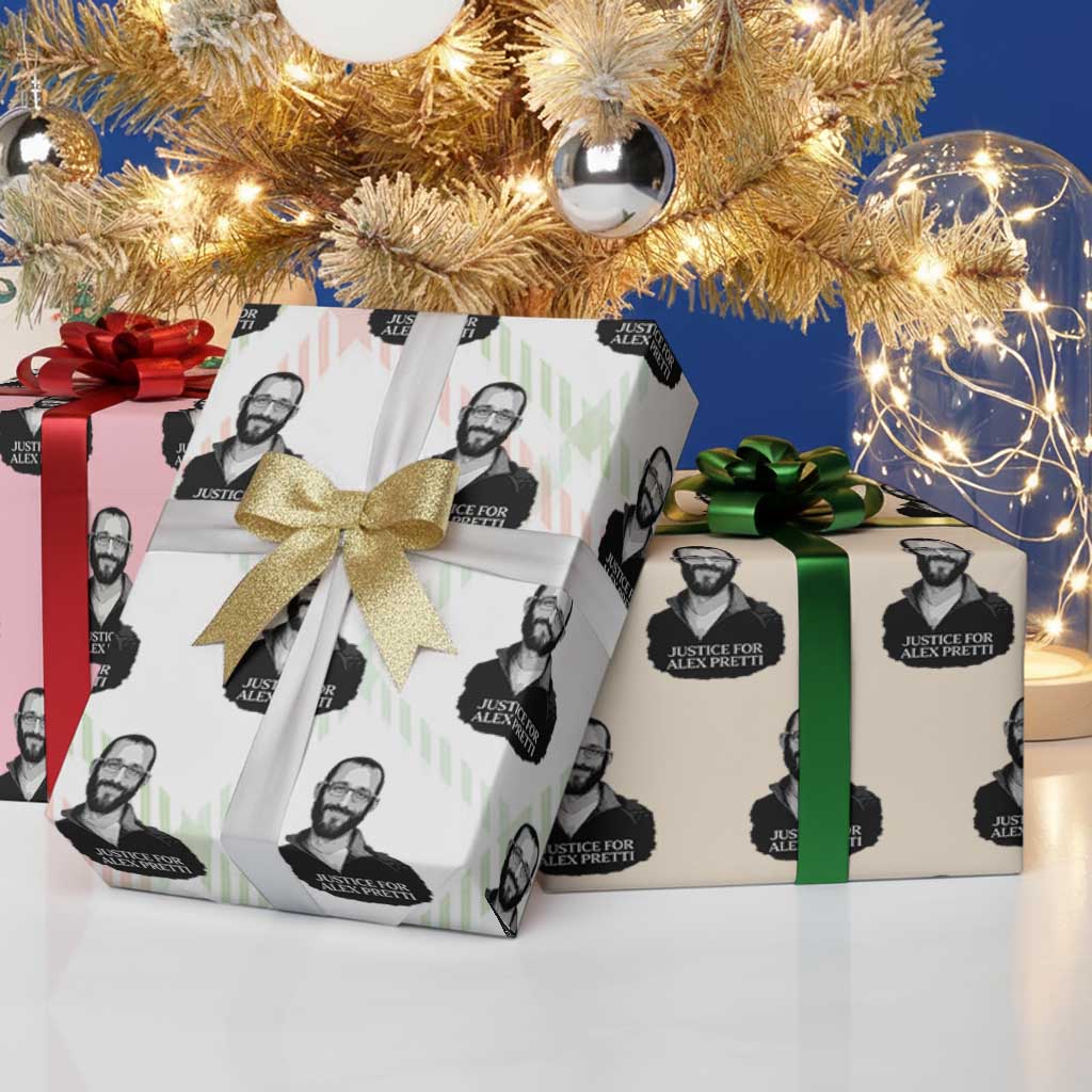 Justices for Alex Pretti Wrapping Paper Roll Anti ICE Immigration Protest Human Rights