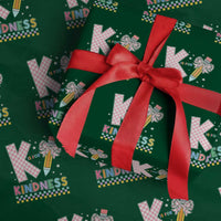 K Is For Kindness Wrapping Paper Roll Cute Pencil Bow Teacher Be Kind