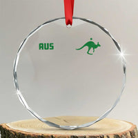 Kangaroo Australia Aus Team Aussie Athletic Jersey Style Crystal Glass Ornament