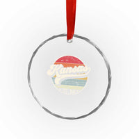 Kansas City Missouri Retro 80s Established 1861 Crystal Glass Ornament