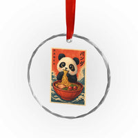 Kawaii Anime Panda Ramen Crystal Glass Ornament Funny Japanese Noodles Anime Lovers - Wonder Print Shop