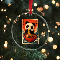 Kawaii Anime Panda Ramen Crystal Glass Ornament Funny Japanese Noodles Anime Lovers - Wonder Print Shop