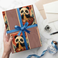 Kawaii Anime Panda Ramen Wrapping Paper Roll Funny Japanese Noodles Anime Lovers - Wonder Print Shop