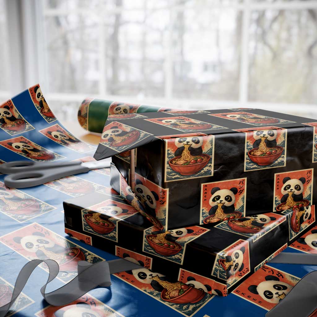 Kawaii Anime Panda Ramen Wrapping Paper Roll Funny Japanese Noodles Anime Lovers - Wonder Print Shop