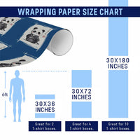 Kawaii Anime Samurai Panda Wrapping Paper Roll Vintage Sumi-e Japanese Art Funny Panda Lovers - Wonder Print Shop