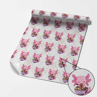 Kawaii Axolotl Eating Ramen Wrapping Paper Roll Japanese Noodles Lover Anime Otaku Manga