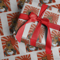 Kawaii Capybara Ramen Wrapping Paper Roll Cute Capy Meme Japanese Noodles Lover