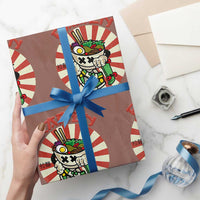 Kawaii Japan Ramen Wrapping Paper Roll Cute Skater Japanese Noodles Anime Skateboard Lover