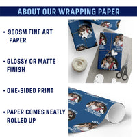 Keep Calm And Trust In Jesus Wrapping Paper Roll Christian Dartist Gift - Wonder Print Shop