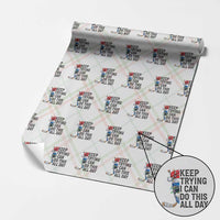 Keep Trying I Can Do This All Day Wrapping Paper Roll Ice Hockey Helmet Christmas Gift - Wonder Print Shop