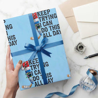 Keep Trying I Can Do This All Day Wrapping Paper Roll Ice Hockey Helmet Christmas Gift - Wonder Print Shop