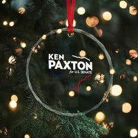 Ken Paxton for US Senate Crystal Glass Ornament Texas Senate Race 2026