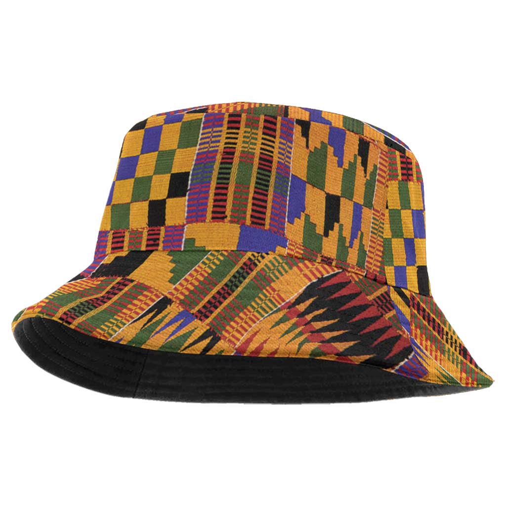 Kente African Pattern Bucket Hat - Wonder Print Shop